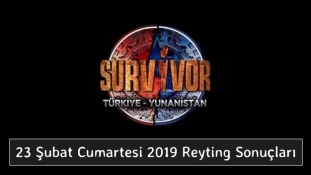 23 Şubat Cumartesi 2019 Reyting sonuçları 