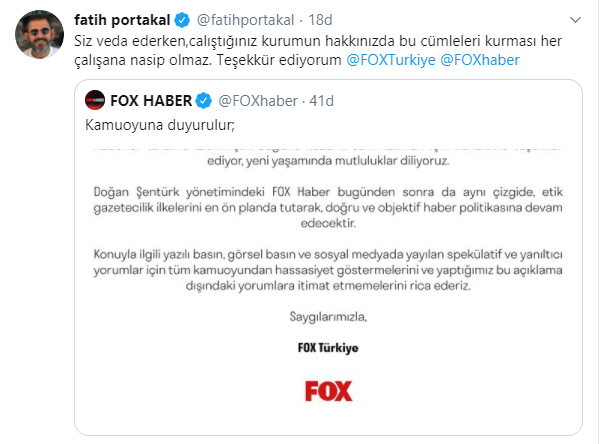 Fatih Portakal Fox Tv’den neden istifa etti?