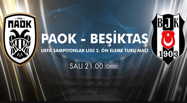 PAOK - Beşiktaş maçı canlı izle