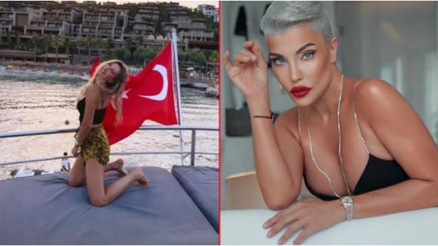 Şeyma Subaşı’nın Türk Bayraklı Fotoğrafına Tepki Deniz Akkaya’dan Geldi